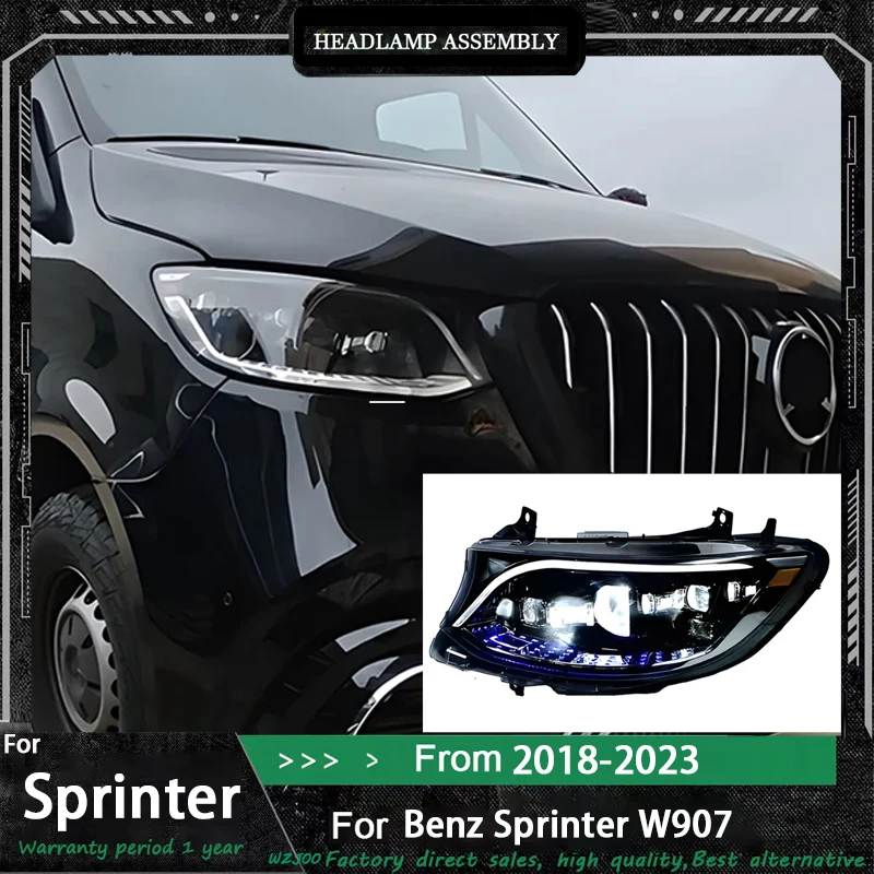 Car For Benz Sprinter Headlight 2018-2025 Upgrade Modified to New DRL Dynamic Turn Signal LED Headlight Auto Accessories
Car For Benz Sprinter Headlight 2018-2025 Upgrade Modified to New DRL Dynamic Turn Signal LED Headlight Auto Accessories