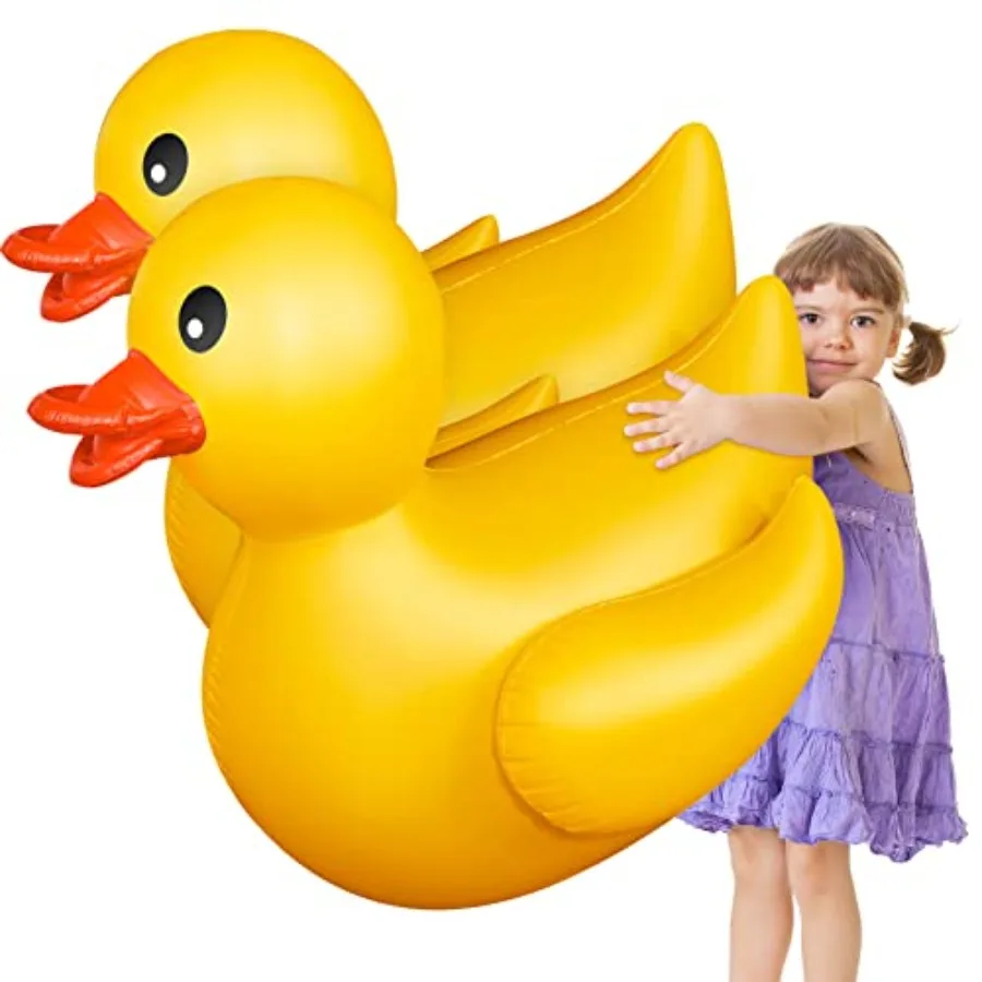 Giant inflatable duck for summer beach and swimming pool use, made of durable rubber material, yellow color, ultra-large 4 feet
Giant inflatable duck for summer beach and swimming pool use, made of durable rubber material, yellow color, ultra-large 4 feet