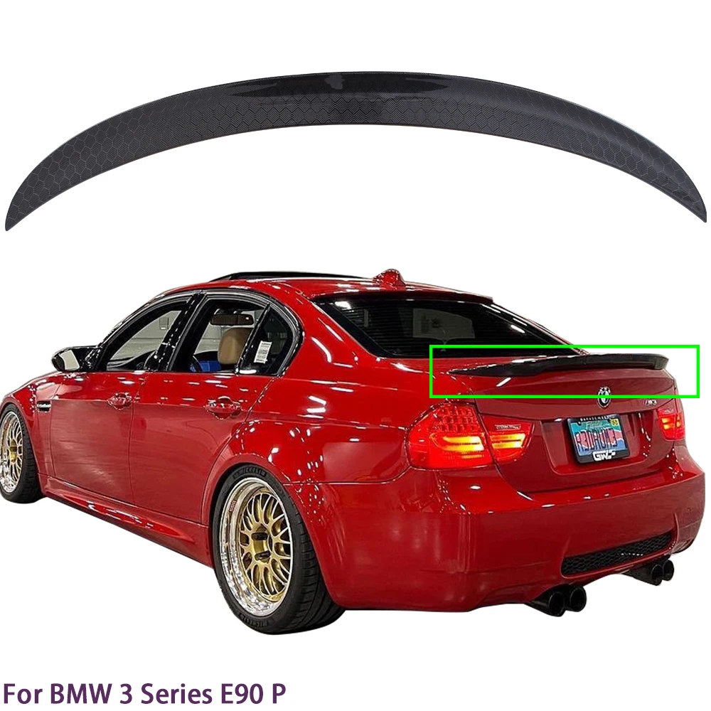 For BMW 3 Series E90 4Door/E90 M3 P Style Honeycomb Carbon fiber Rear Spoiler Trunk wing 2004-2011 
For BMW 3 Series E90 4Door/E90 M3 P Style Honeycomb Carbon fiber Rear Spoiler Trunk wing 2004-2011