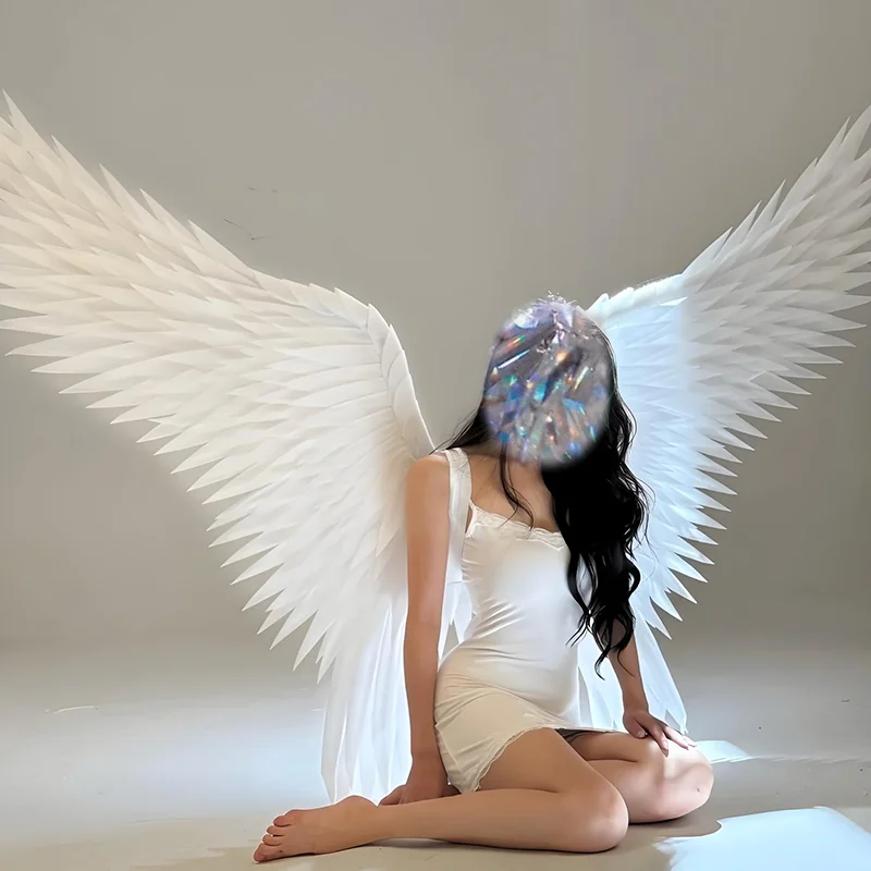 White Angel Wings with Model Catwalk Fashion Show Photography Costumes Accessories Halloween Christmas Bar Nightclub Props
White Angel Wings with Model Catwalk Fashion Show Photography Costumes Accessories Halloween Christmas Bar Nightclub Props