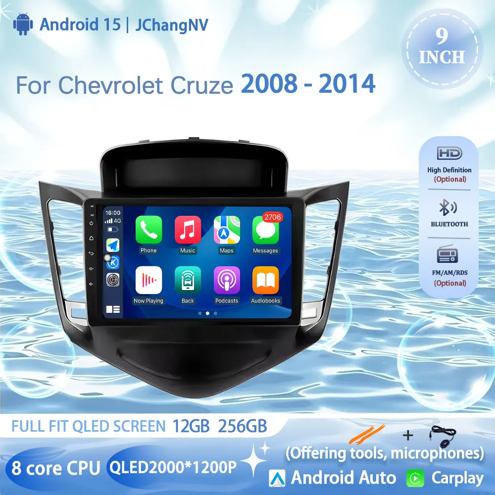 Android 15 Carplay Auto 2K Screen Car Radio Multimedia Player For Chevrolet Cruze 2008 - 2014 Autoradio Stereo no 2din Head Unit
Android 15 Carplay Auto 2K Screen Car Radio Multimedia Player For Chevrolet Cruze 2008 - 2014 Autoradio Stereo no 2din Head Unit