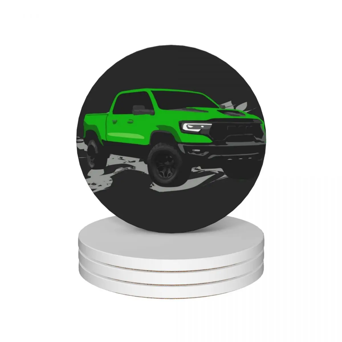 Green RAM pickup Ceramic Coasters (Set of 4) mat for dishes ceramic stand ceramic set for the kitchen accessories Coasters
Green RAM pickup Ceramic Coasters (Set of 4) mat for dishes ceramic stand ceramic set for the kitchen accessories Coasters