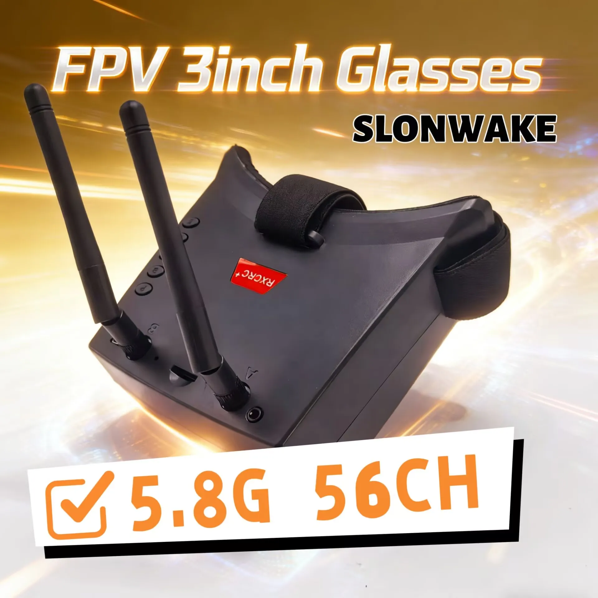 SLONWAKE FPV 3-inch Head-mounted Receiving Glasses with DVR Card Recording 5.8G Analog Video Transmission for FPV drone image
SLONWAKE FPV 3-inch Head-mounted Receiving Glasses with DVR Card Recording 5.8G Analog Video Transmission for FPV drone image