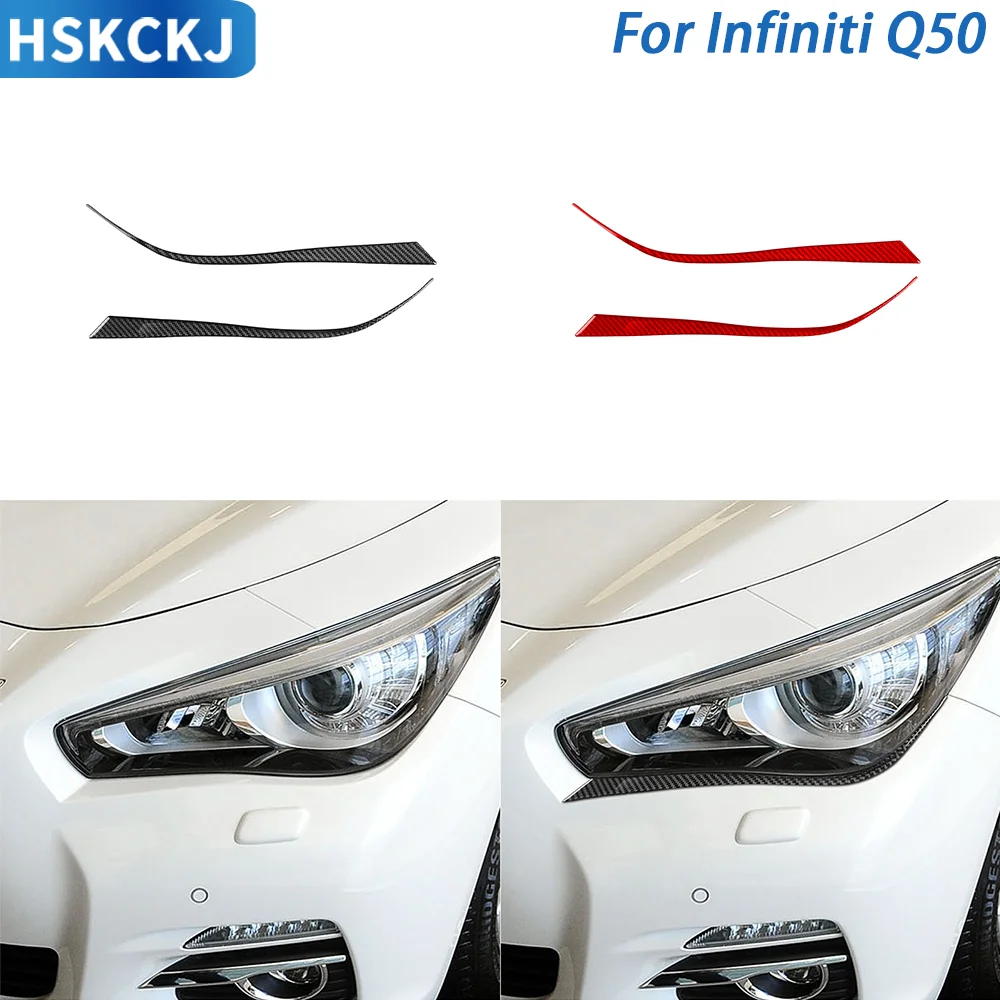 For Infiniti Q50 2014——2020 Real Carbon Fiber Car Front Lamp Bottom Strip Headlight Cover Trim Interior Decorative Accessories
For Infiniti Q50 2014——2020 Real Carbon Fiber Car Front Lamp Bottom Strip Headlight Cover Trim Interior Decorative Accessories