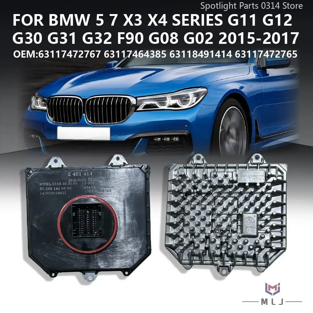 63118491414 For BMW 5/7/X3/X4 Series G11 G12 2015 2016 2017 Headlight DRL Ballast Control Unit Module Angel Eye Car Accessories
63118491414 For BMW 5/7/X3/X4 Series G11 G12 2015 2016 2017 Headlight DRL Ballast Control Unit Module Angel Eye Car Accessories