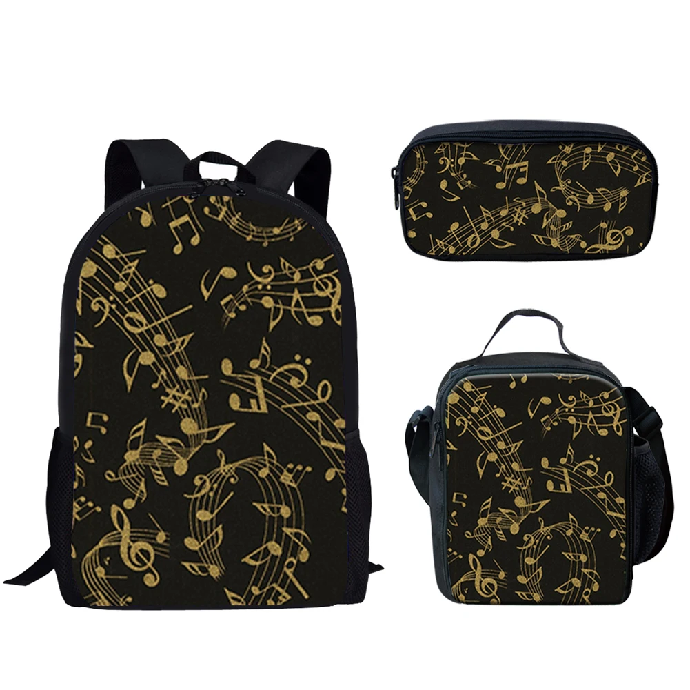 Casual 3Pcs School Bags Music Notes Print Lightweight Large Capacity Backpack for Teen Boys Girls Travel Bookbags Back to School
Casual 3Pcs School Bags Music Notes Print Lightweight Large Capacity Backpack for Teen Boys Girls Travel Bookbags Back to School