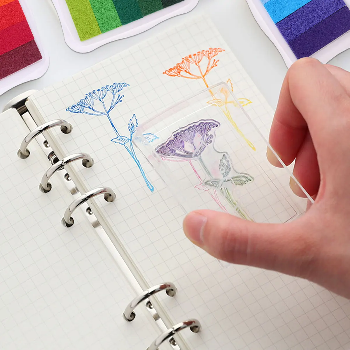 5 Colors Gradient Ink Pad Eco-Friendly Water-Based Quick-Dry Craft Stamp Kids Fabric Wood Paper Scrapbooking Wall Painting
5 Colors Gradient Ink Pad Eco-Friendly Water-Based Quick-Dry Craft Stamp Kids Fabric Wood Paper Scrapbooking Wall Painting