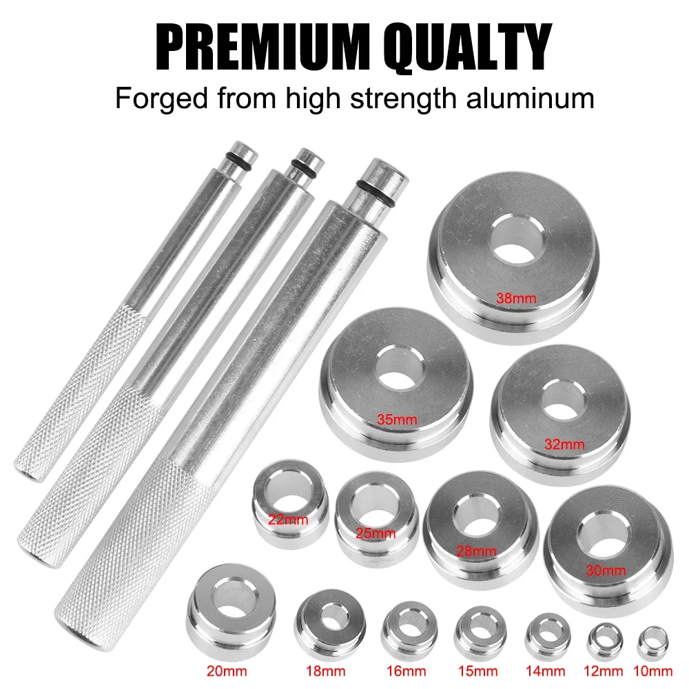 Automotive Aluminum Wheel Bearing Kit 17 Pcs/Set Bearing Disassembly Tool Repair Kit Seal Driver Installer Remover
Automotive Aluminum Wheel Bearing Kit 17 Pcs/Set Bearing Disassembly Tool Repair Kit Seal Driver Installer Remover
