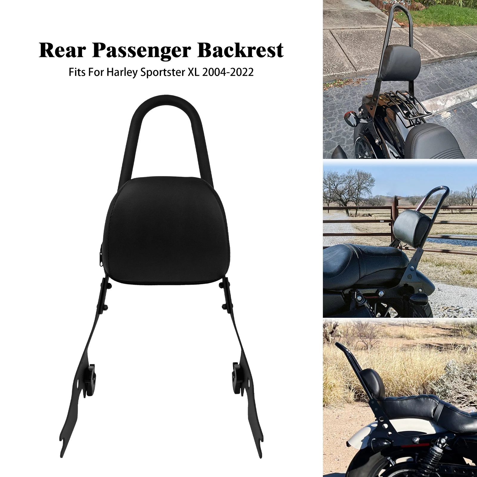 Motorcycle Detachable Rear Sissy Bar Passenger Backrest For Harley Sportster XL 1200 883 Forty Eight XR1200 Super Low 2004-2022
Motorcycle Detachable Rear Sissy Bar Passenger Backrest For Harley Sportster XL 1200 883 Forty Eight XR1200 Super Low 2004-2022