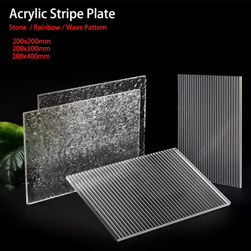Transparent Striped Acrylic Board, Organic Glass Sheet, Indoor Decorative Craft Thickness: 3mm 5mm
Transparent Striped Acrylic Board, Organic Glass Sheet, Indoor Decorative Craft Thickness: 3mm 5mm