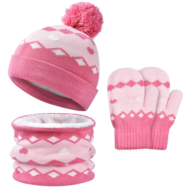 1-6Y Autumn Winter Children Baby Knit Gloves Hat Scarf 3pcs Suit Outdoor Windproof Warm Velvet Kids Boy Girl Ring Muffler Hats
1-6Y Autumn Winter Children Baby Knit Gloves Hat Scarf 3pcs Suit Outdoor Windproof Warm Velvet Kids Boy Girl Ring Muffler Hats