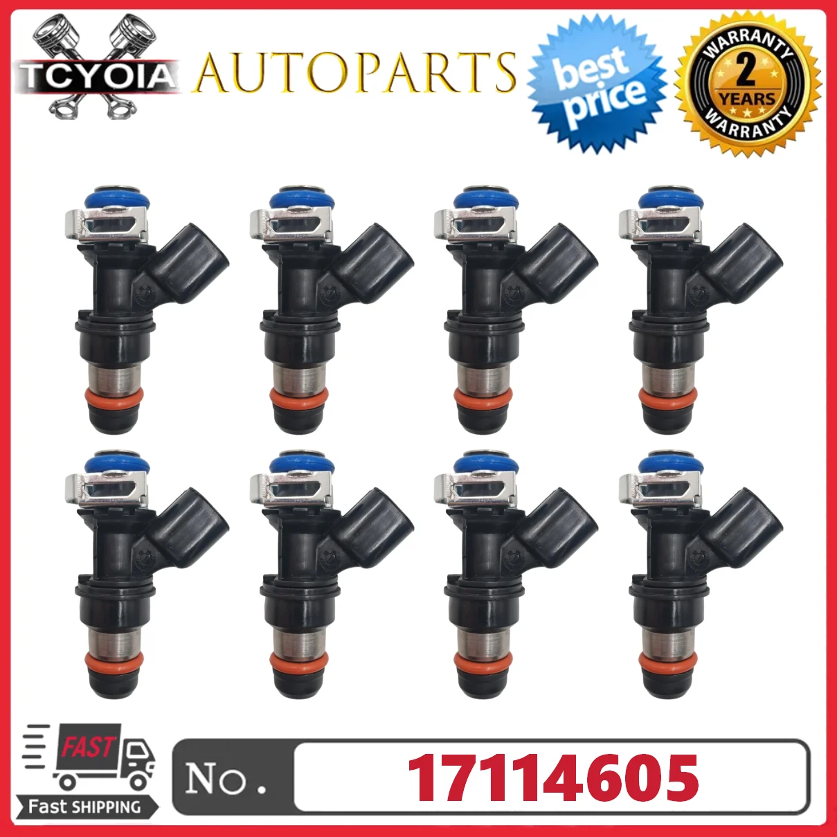 8pcs/lot New Fuel Injectors 17114605 Fits For G-M Trucks 2004-2010 4.8L 5.3L 6.0L 6.2L
8pcs/lot New Fuel Injectors 17114605 Fits For G-M Trucks 2004-2010 4.8L 5.3L 6.0L 6.2L