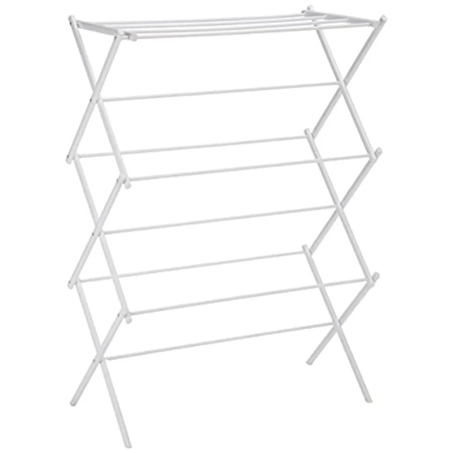 Foldable Portable Clothes Drying Rack for Indoor Air Drying Collapsible Design 14.5" D x 29.5" W x 41.8" H White
Foldable Portable Clothes Drying Rack for Indoor Air Drying Collapsible Design 14.5" D x 29.5" W x 41.8" H White