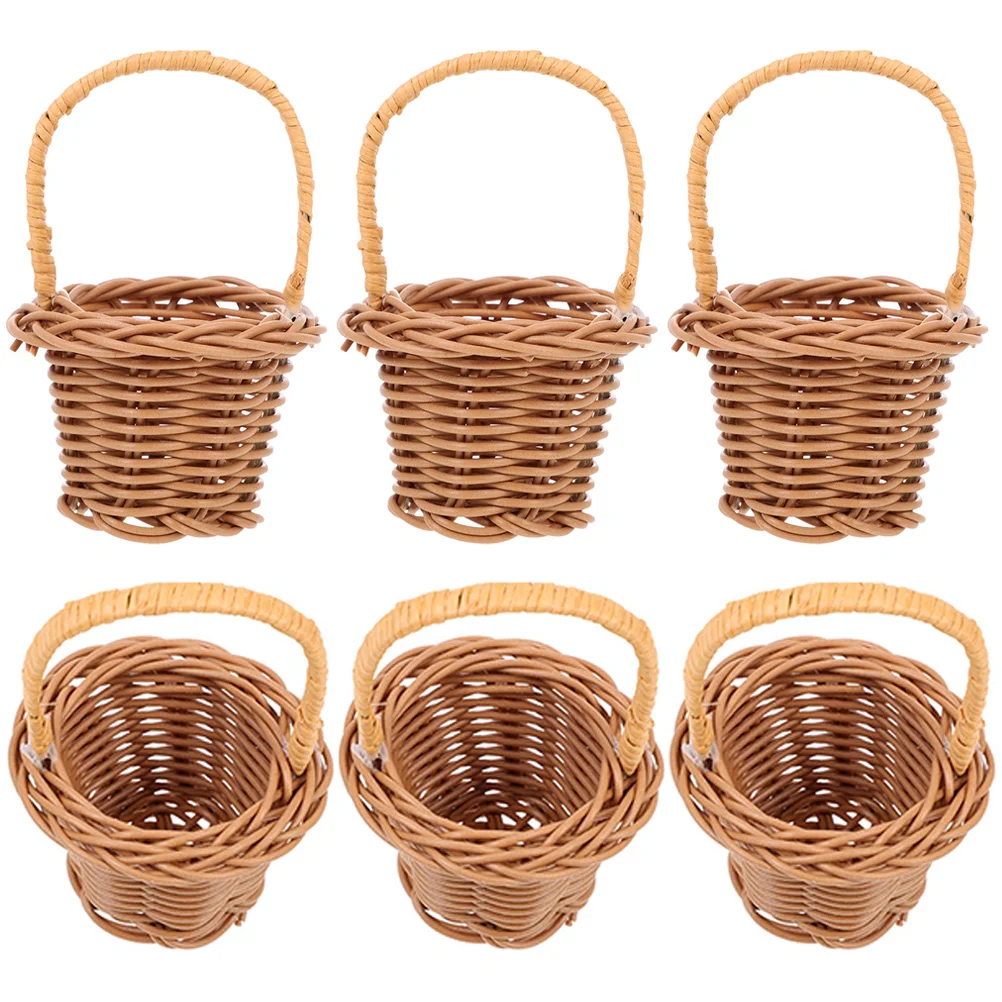 6 Pcs Mini Woven Basket Wedding Party Decoration Small Candy Gift Baskets for Gifts Easter Bulk with Handles Rattan Micro Scene
6 Pcs Mini Woven Basket Wedding Party Decoration Small Candy Gift Baskets for Gifts Easter Bulk with Handles Rattan Micro Scene