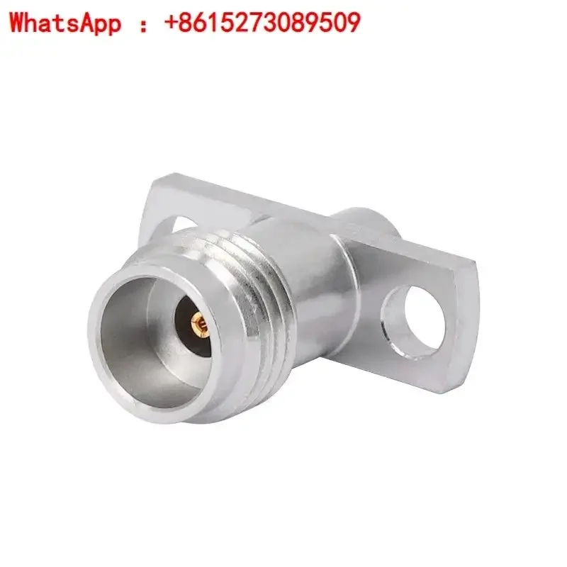 2.4mm female metal through wall connector mm two hole flange 10.2 50G tail round pin
2.4mm female metal through wall connector mm two hole flange 10.2 50G tail round pin
