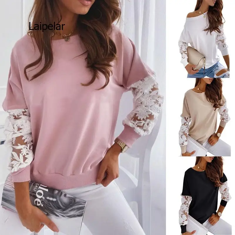 Autumn New Fashion Embroidery Hoodies Women Pullover Blouse Casual Lace Stitching Hollow Long Sleeve Sweatshirt Tops
Autumn New Fashion Embroidery Hoodies Women Pullover Blouse Casual Lace Stitching Hollow Long Sleeve Sweatshirt Tops