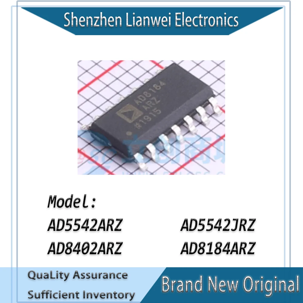 100% New Original AD5542ARZ AD5542JRZ AD8402ARZ AD8184ARZ AD8402ARZ1 AD8402ARZ10 AD8402ARZ50 IC Chipset SOP-14
100% New Original AD5542ARZ AD5542JRZ AD8402ARZ AD8184ARZ AD8402ARZ1 AD8402ARZ10 AD8402ARZ50 IC Chipset SOP-14