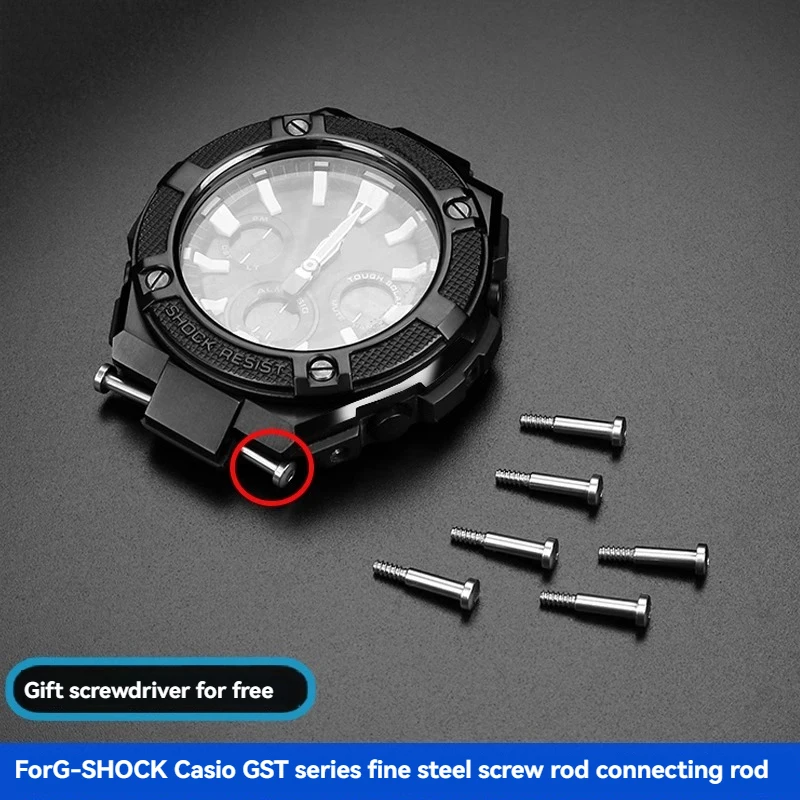For G-SHOCK Casio Watch GST -/B100/210B/W110/W100/S1/S13/W300/400 Watch Strap Screw Rod Watch Ring Connecting Rod Accessories
For G-SHOCK Casio Watch GST -/B100/210B/W110/W100/S1/S13/W300/400 Watch Strap Screw Rod Watch Ring Connecting Rod Accessories
