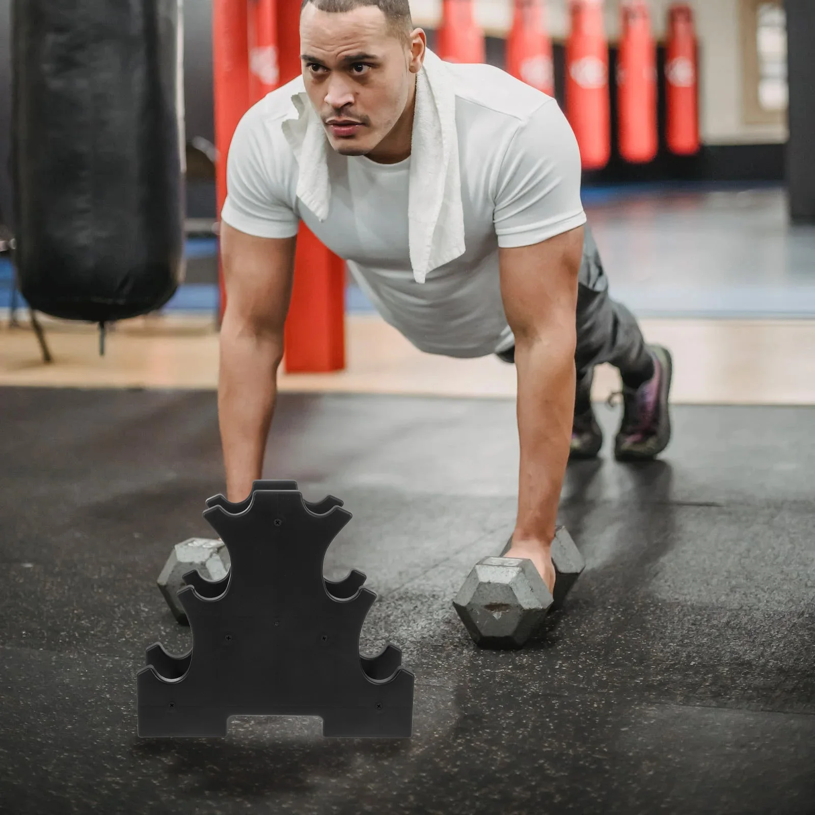 6pcs Dumbbell Stand Durable Plastic Weight for Dumbbells Strong Support Compact Design Floor Protection Easy Access for Home
6pcs Dumbbell Stand Durable Plastic Weight for Dumbbells Strong Support Compact Design Floor Protection Easy Access for Home