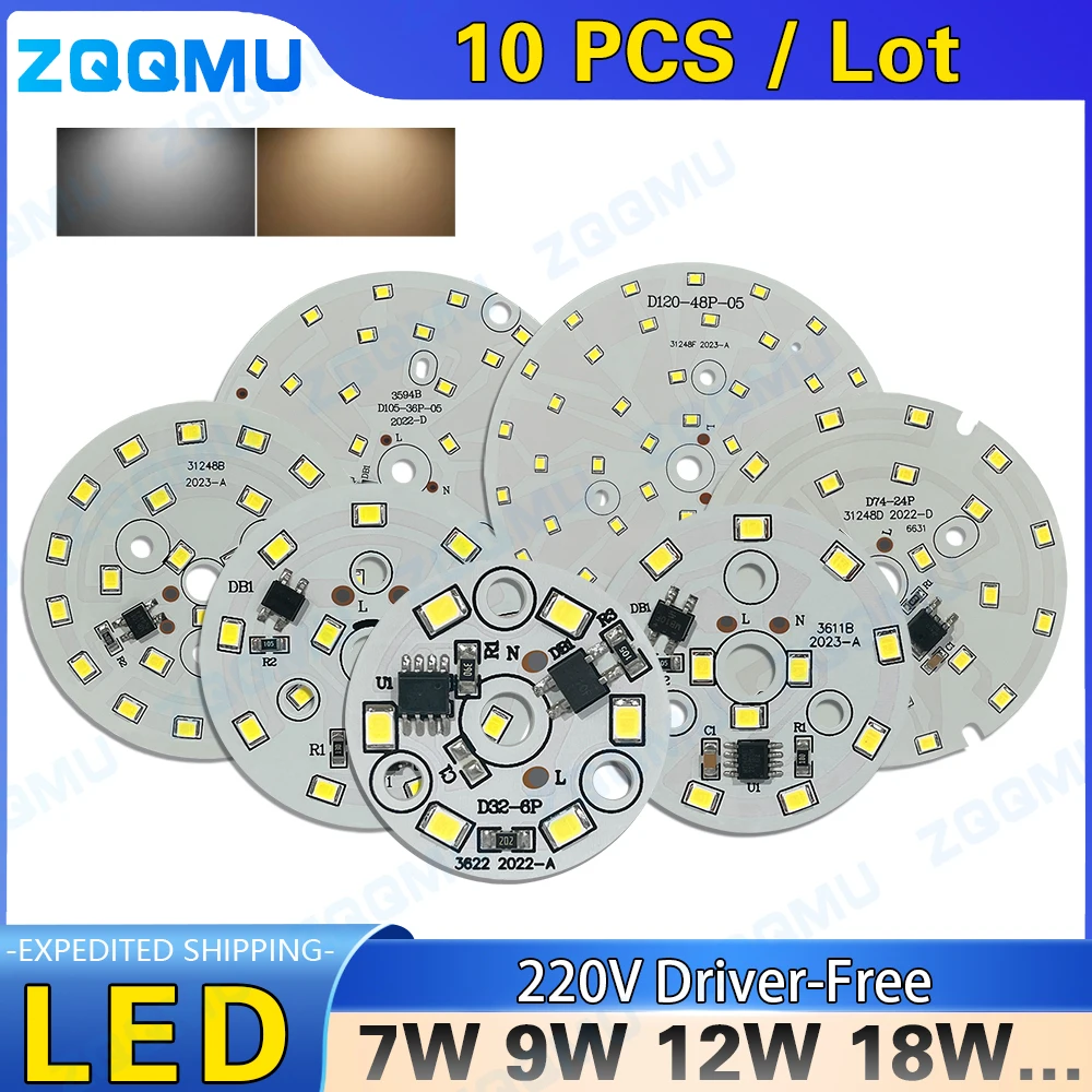 3W 5W 7W 9W 12W 15W 18W AC 220V Driver Free 2835 SMD LED Chip Panel Light Smart IC Light DIY LED Downlight Outdoor Spotlight Bul
3W 5W 7W 9W 12W 15W 18W AC 220V Driver Free 2835 SMD LED Chip Panel Light Smart IC Light DIY LED Downlight Outdoor Spotlight Bul