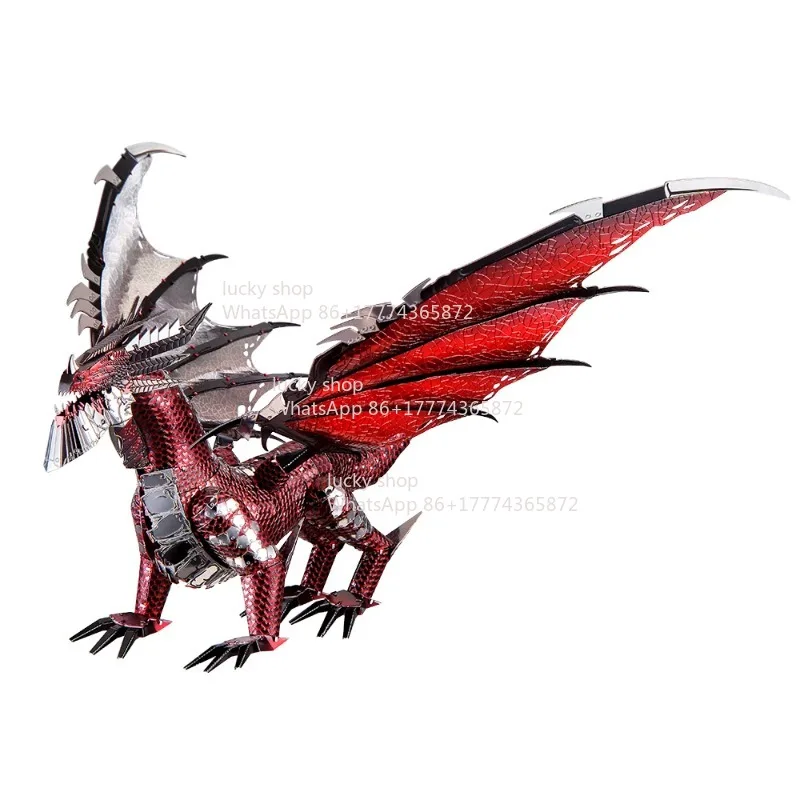 Steampunk Red black Dragon Metal Model - Detailed Spikes & Claws, Living Room Decor & Unique Art Gift
Steampunk Red black Dragon Metal Model - Detailed Spikes & Claws, Living Room Decor & Unique Art Gift