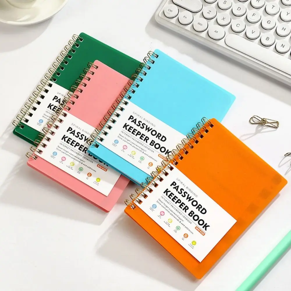 With Alphabetical Tabs Spiral Password Keeper Book A6 MINI Size Coil Book Password Keeper Notebook Multi-color
With Alphabetical Tabs Spiral Password Keeper Book A6 MINI Size Coil Book Password Keeper Notebook Multi-color