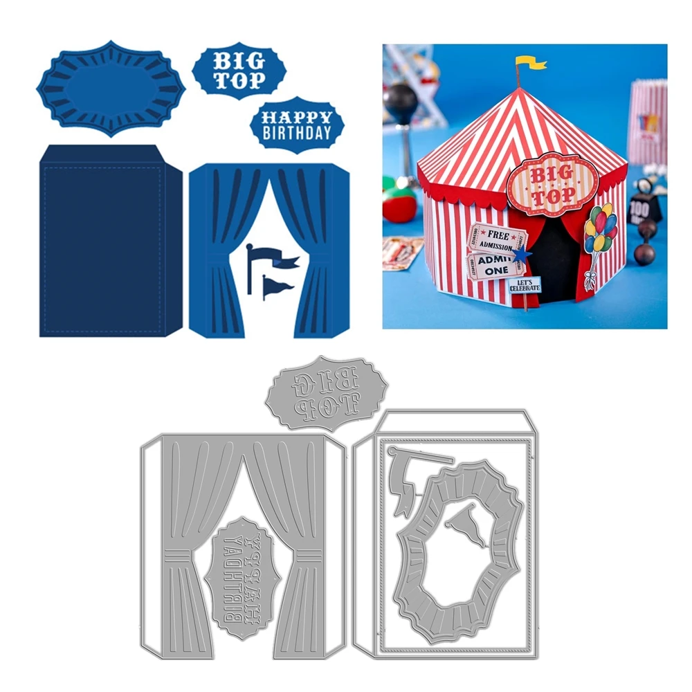2024 New 3D The Big Top Cutting Dies Scrapbooking Decoration Accessories Paper Making Frame Card Craft
2024 New 3D The Big Top Cutting Dies Scrapbooking Decoration Accessories Paper Making Frame Card Craft