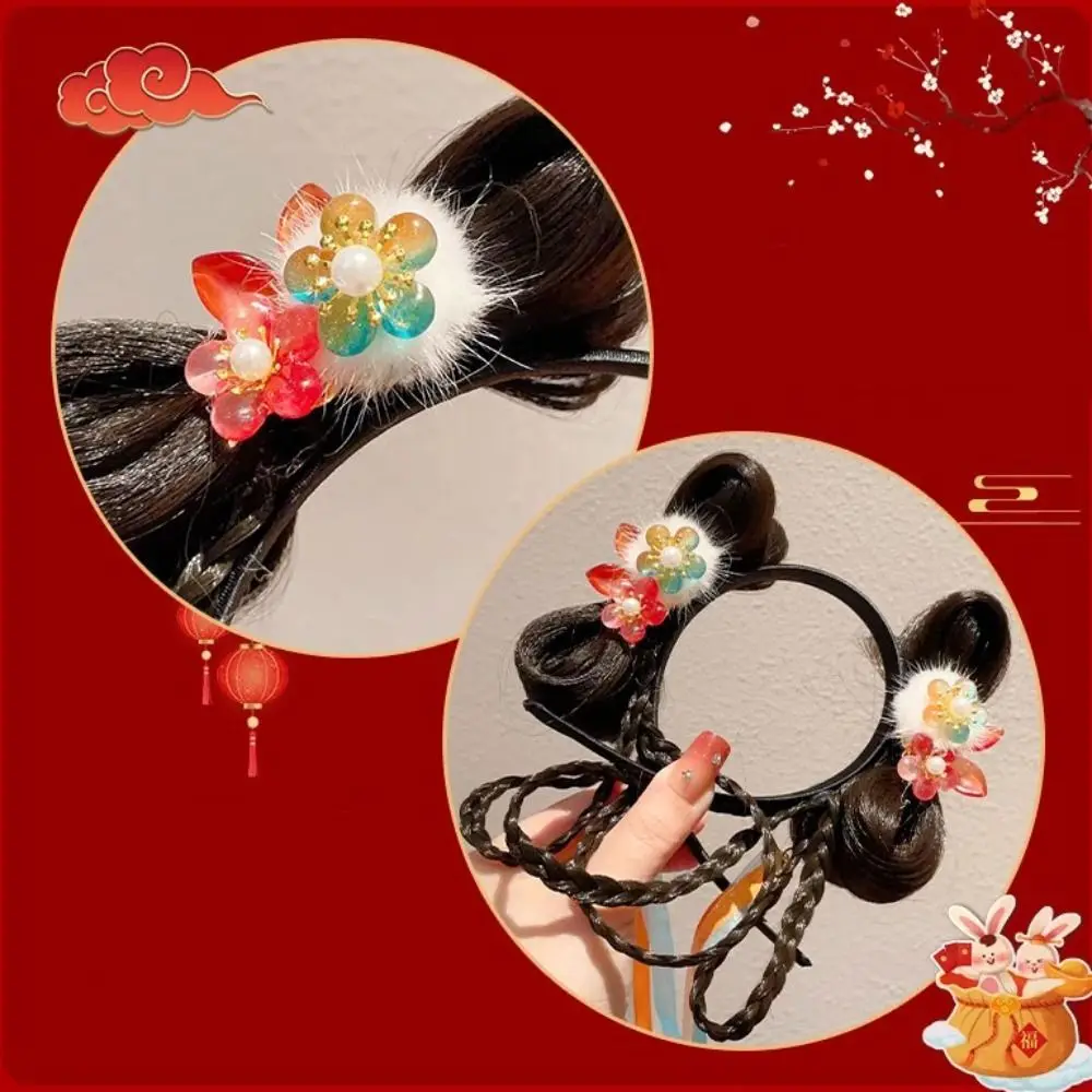 All-match Flower Children Wig Headband Tassel Tang Suit Hair Hoop Hanfu Hair Sticks Braid Hair Red Bow Hairband Girls
All-match Flower Children Wig Headband Tassel Tang Suit Hair Hoop Hanfu Hair Sticks Braid Hair Red Bow Hairband Girls