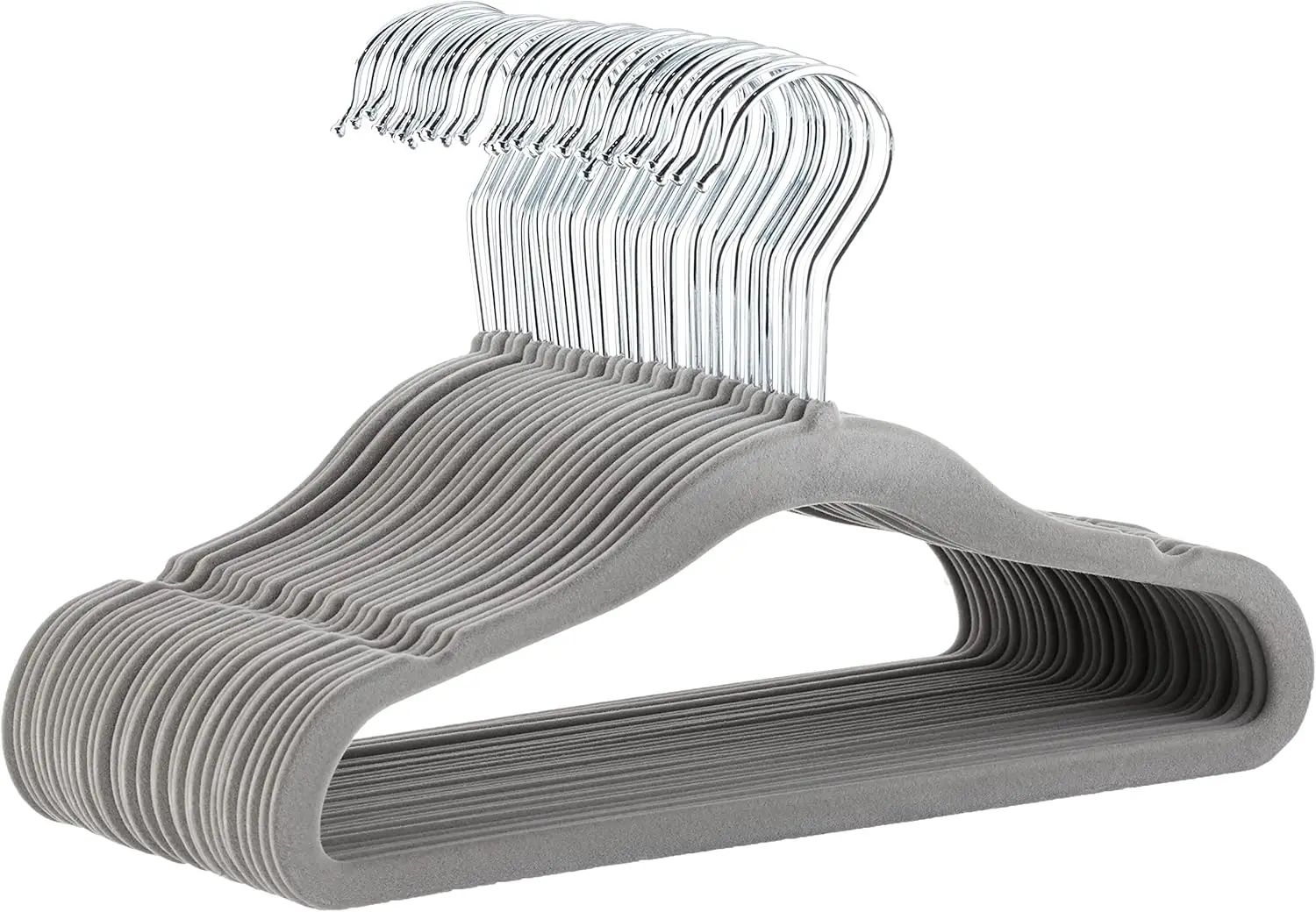 Kids Velvet Clothes Hangers, Non-Slip Space Saving, Sturdy Closet Organizer for Baby/Toddler, 11.6", Gray, 30-Pack
Kids Velvet Clothes Hangers, Non-Slip Space Saving, Sturdy Closet Organizer for Baby/Toddler, 11.6", Gray, 30-Pack