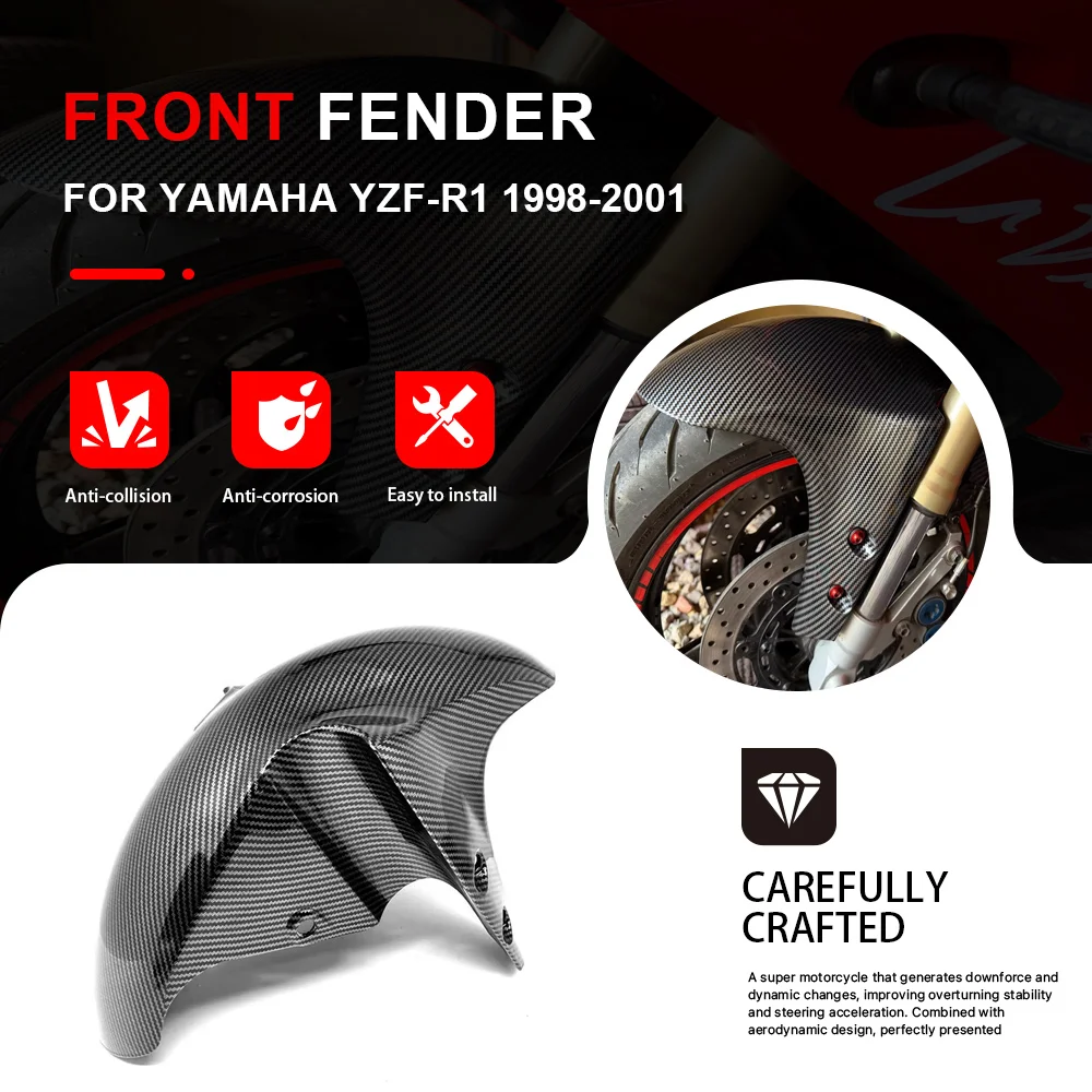For Yamaha YZF-R1 YZFR1 YZF R1 1998 1999 2000 2001 ABS Plastic Motocycle Front Rear Tire Wheel Fender Mudguard Splash Guard
For Yamaha YZF-R1 YZFR1 YZF R1 1998 1999 2000 2001 ABS Plastic Motocycle Front Rear Tire Wheel Fender Mudguard Splash Guard