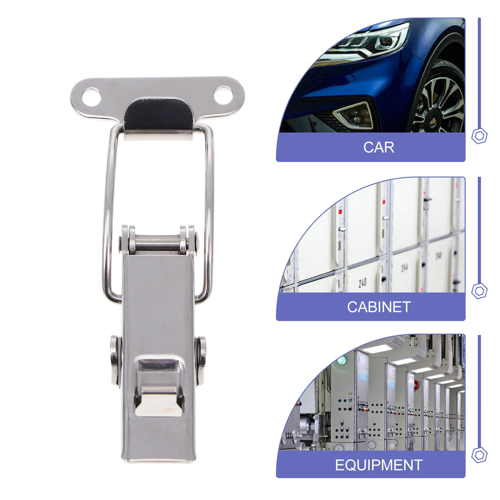 2pcs Stainless Steel Self-Locking Hasp Heavy Duty Case Cabinet Lock Buckle For Box Mechanical Equipment Toggle Latch Accessory
2pcs Stainless Steel Self-Locking Hasp Heavy Duty Case Cabinet Lock Buckle For Box Mechanical Equipment Toggle Latch Accessory