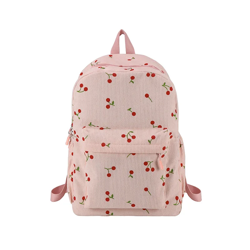 Женский милый школьный рюкзак Cherry для девочек и студентов, вельветовый рюкзак большой вместимости
Женский милый школьный рюкзак Cherry для девочек и студентов, вельветовый рюкзак большой вместимости