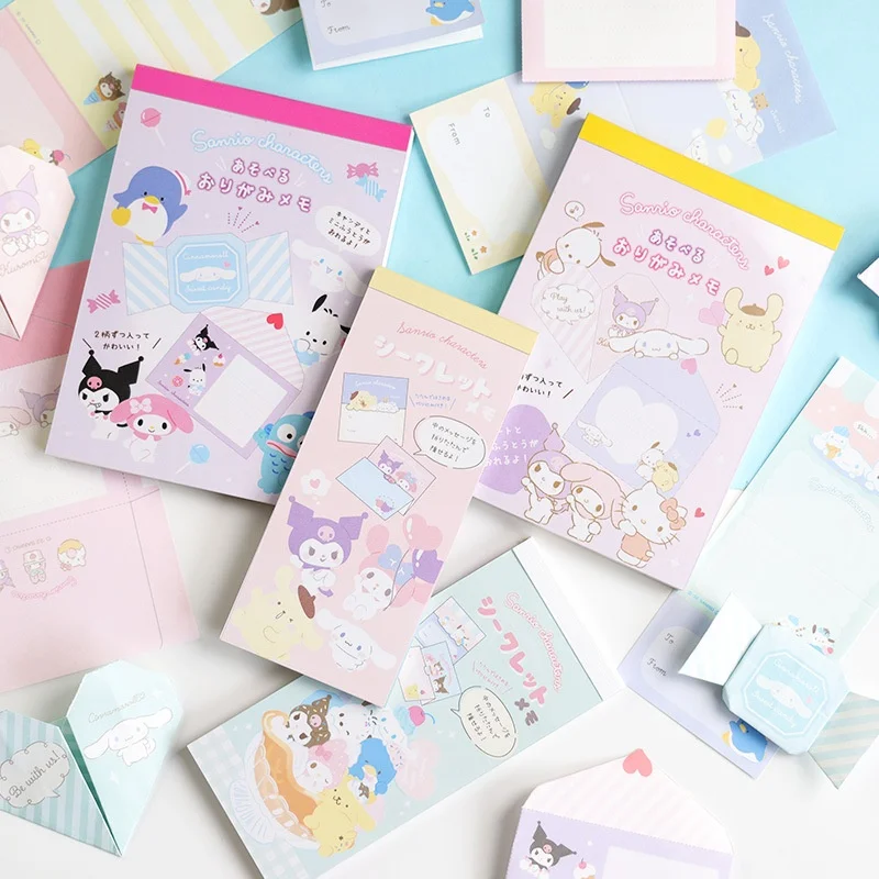 Набор из 6 штук: блокноты Sanrio Kuromi, Melody, Kitty, PomPomPurin, милые многоразовые канцелярские товары, этикетки, закладки, школьные принадлежности
Набор из 6 штук: блокноты Sanrio Kuromi, Melody, Kitty, PomPomPurin, милые многоразовые канцелярские товары, этикетки, закладки, школьные принадлежности