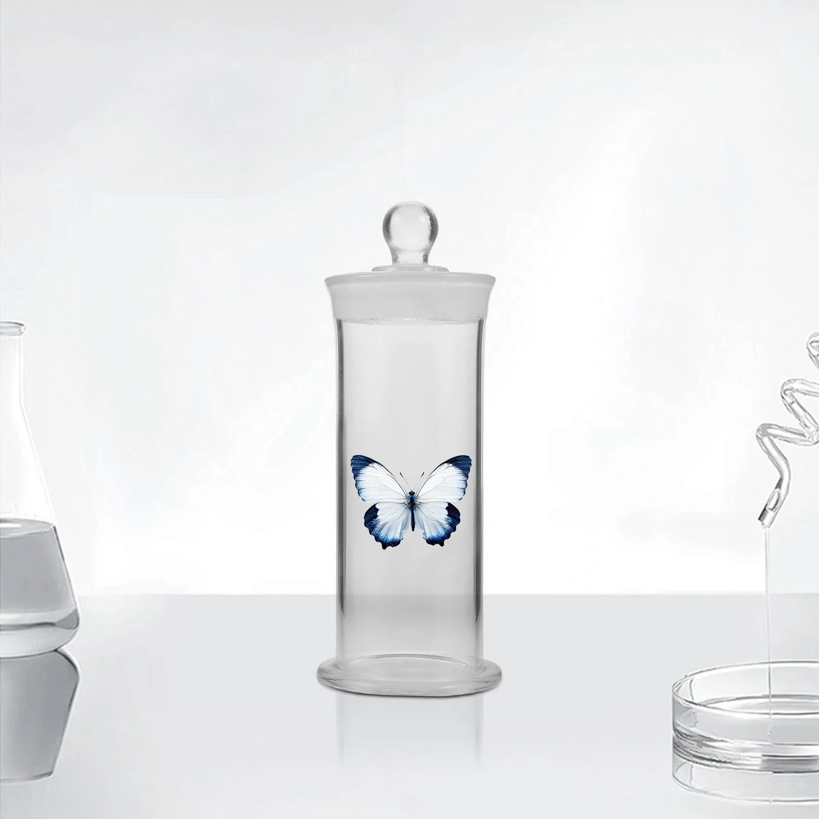 Glass Specimen Bottle Airtight Lid Crystal Clear Transparent Laboratory Display Jar for Extraterrestrial Specimens Scientific
Glass Specimen Bottle Airtight Lid Crystal Clear Transparent Laboratory Display Jar for Extraterrestrial Specimens Scientific