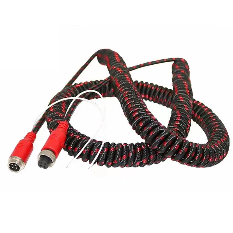 8 meter Aviation Spring Wire Woven Cable For Rear Camera Monitor Trailer 360 Reverse Image
8 meter Aviation Spring Wire Woven Cable For Rear Camera Monitor Trailer 360 Reverse Image