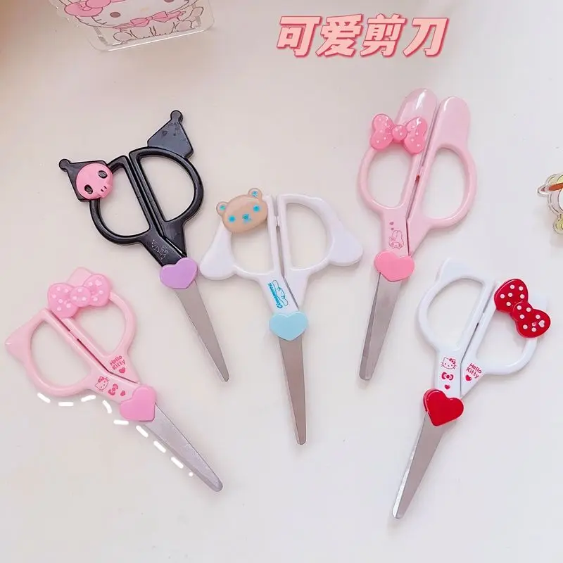 Kawaii Sanrio Hello Kitty My Melody Kuromi Scissors Paper Cutter Stainless Steel Girl Heart Delicate Cartoon Stationery Supplies
Kawaii Sanrio Hello Kitty My Melody Kuromi Scissors Paper Cutter Stainless Steel Girl Heart Delicate Cartoon Stationery Supplies