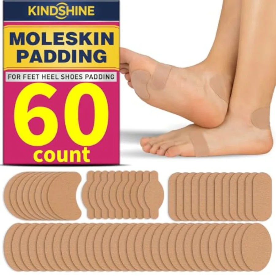 60P Moleskin Strips with Adhesive Blister Prevention Pads Mole Skin Tape Stickers for Feet Heel Shoes Padding Beige
60P Moleskin Strips with Adhesive Blister Prevention Pads Mole Skin Tape Stickers for Feet Heel Shoes Padding Beige