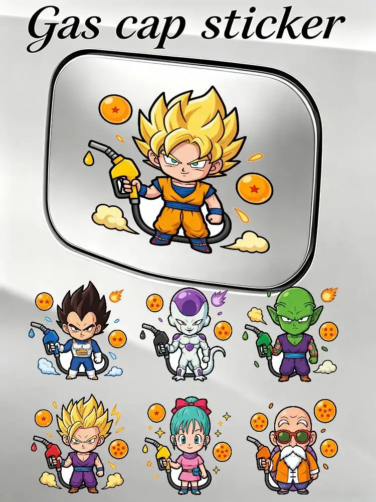 Наклейка на крышку топливного бака автомобиля DRAGON BALL Super Saiyan Goku Vegeta, водонепроницаемая виниловая наклейка на крышку топливного бака
Наклейка на крышку топливного бака автомобиля DRAGON BALL Super Saiyan Goku Vegeta, водонепроницаемая виниловая наклейка на крышку топливного бака