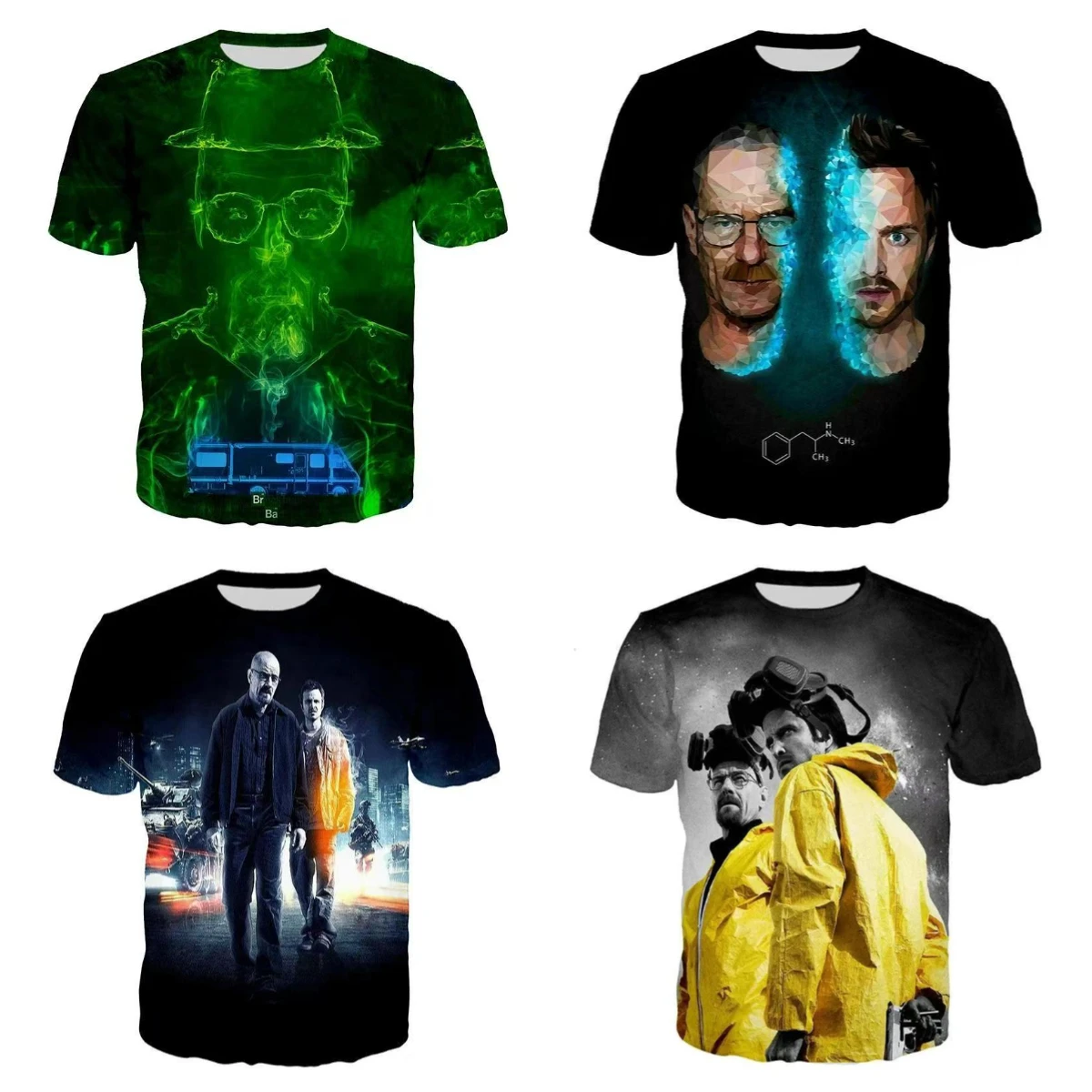 Лето 2025 г., популярная футболка с 3D принтом Breaking Bad, мужская и женская модная повседневная футболка в стиле Харадзюку для мужчин и женщин
Лето 2025 г., популярная футболка с 3D принтом Breaking Bad, мужская и женская модная повседневная футболка в стиле Харадзюку для мужчин и женщин