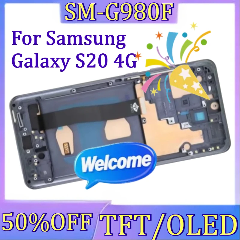 For Samsumg S20 4G LCD New TFT/OLED For Samsung Galaxy S20 4G G980 SM-G980F LCD Display Touch Screen Digitizer with Frame
For Samsumg S20 4G LCD New TFT/OLED For Samsung Galaxy S20 4G G980 SM-G980F LCD Display Touch Screen Digitizer with Frame