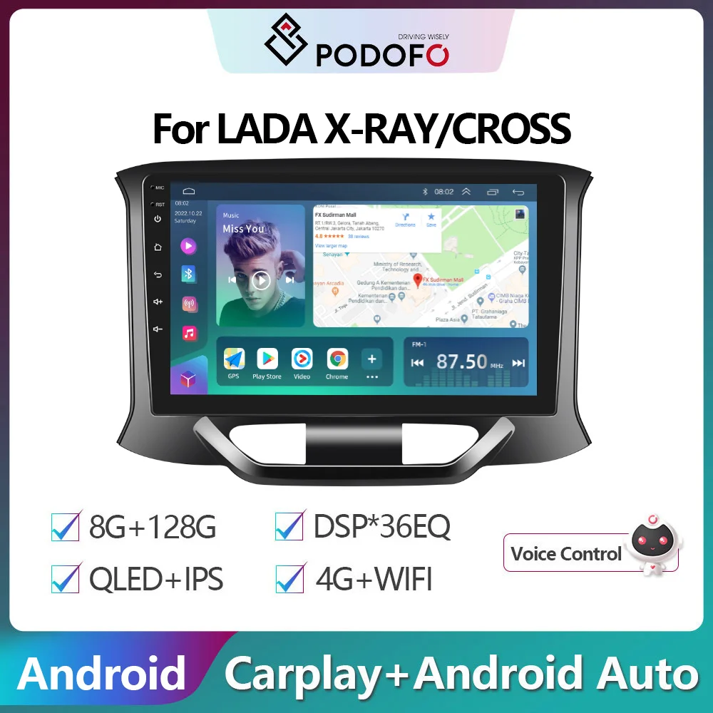 Podofo 2Din Android Car Radio Multimidia Video Player For LADA X-RAY/CROSS GPS Navigation 2din Carplay Auto Stereo
Podofo 2Din Android Car Radio Multimidia Video Player For LADA X-RAY/CROSS GPS Navigation 2din Carplay Auto Stereo