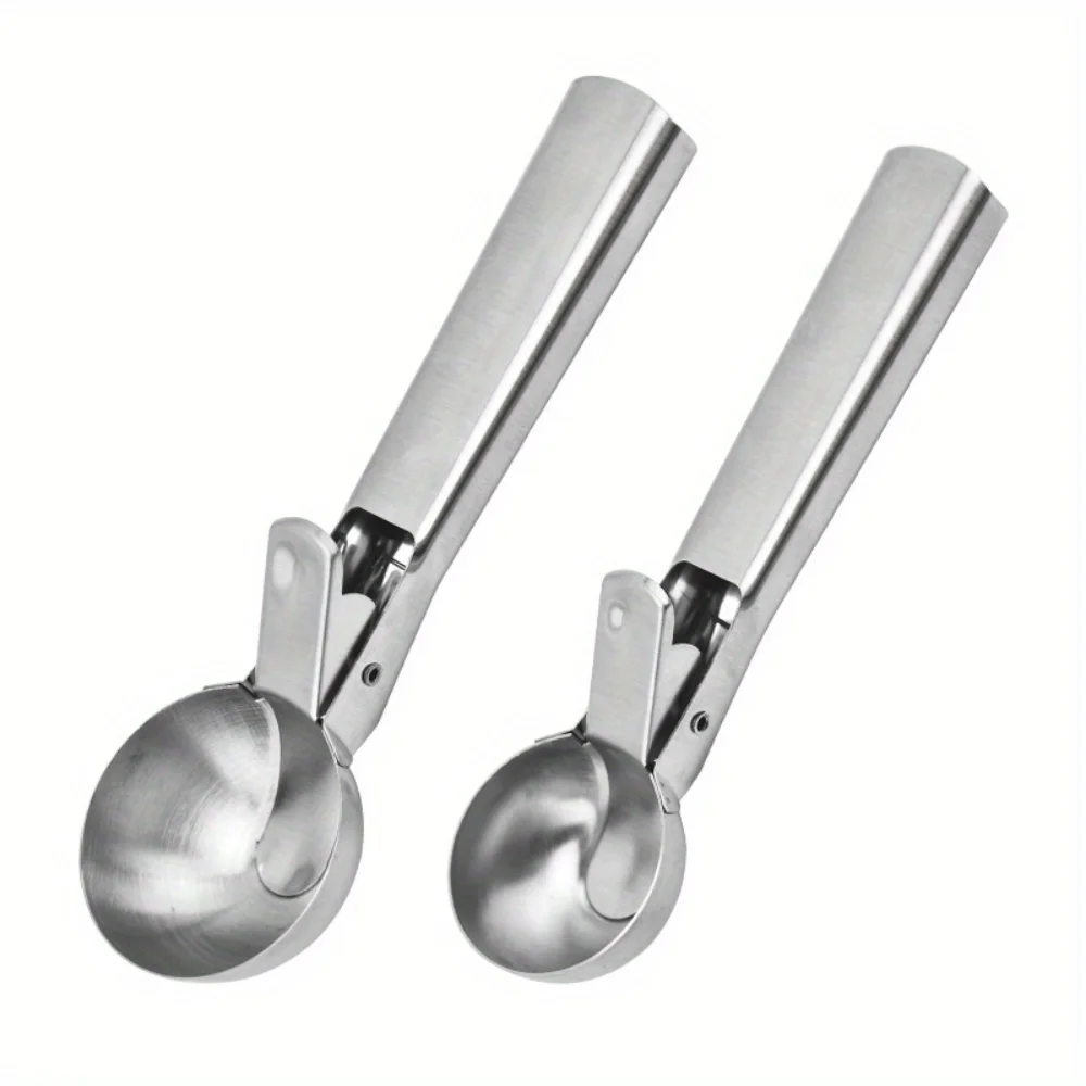Steel Ice Cream Scoop Set - 3 Pack Multi-functional Cookie Dough and Fruit Scooper with Easy Trigger and Anti-Freeze Handle - Pe
Steel Ice Cream Scoop Set - 3 Pack Multi-functional Cookie Dough and Fruit Scooper with Easy Trigger and Anti-Freeze Handle - Pe
