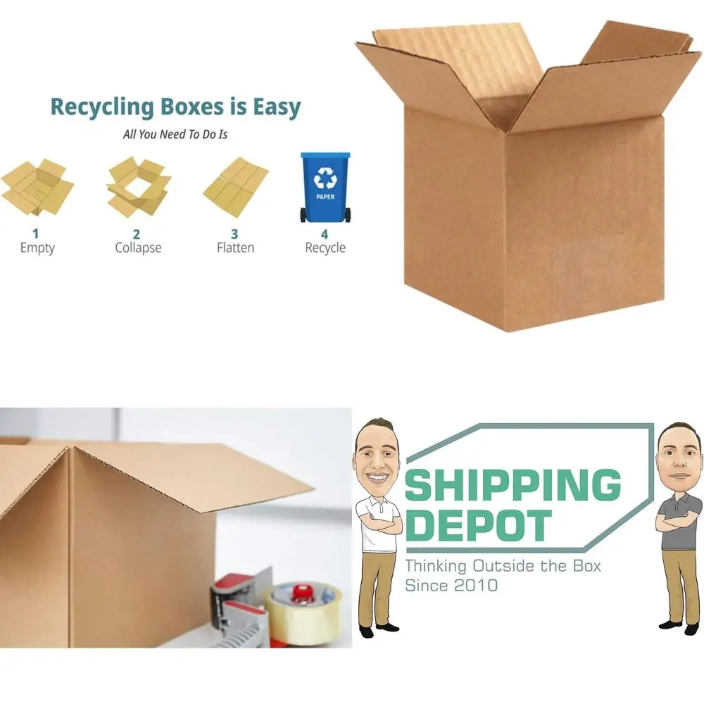 200 Count 4x4x4 Inch Corrugated Cardboard Boxes for Packing, Shipping, and Moving
200 Count 4x4x4 Inch Corrugated Cardboard Boxes for Packing, Shipping, and Moving