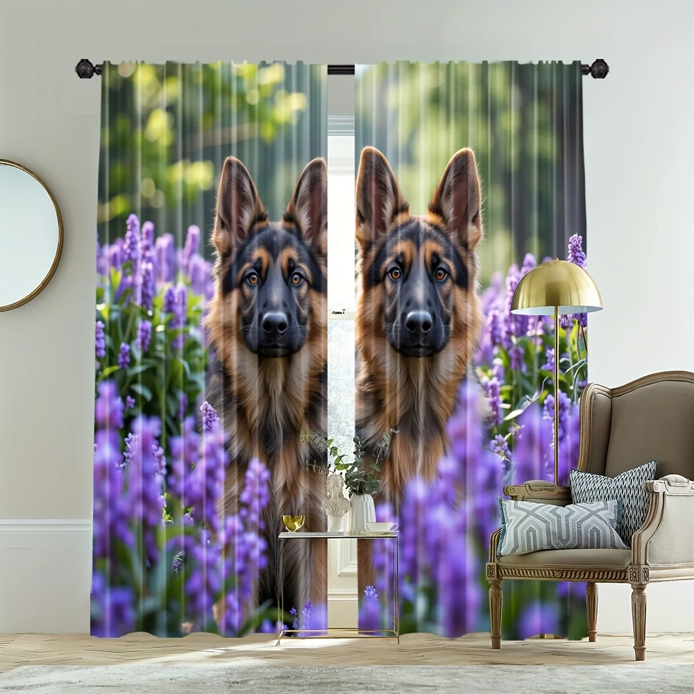 2pcs German Shepherd Curtains Dog Flower Print Blackout Drape Living Room Bedroom Window Treatment Home Decor (Rod Not Included)
2pcs German Shepherd Curtains Dog Flower Print Blackout Drape Living Room Bedroom Window Treatment Home Decor (Rod Not Included)
