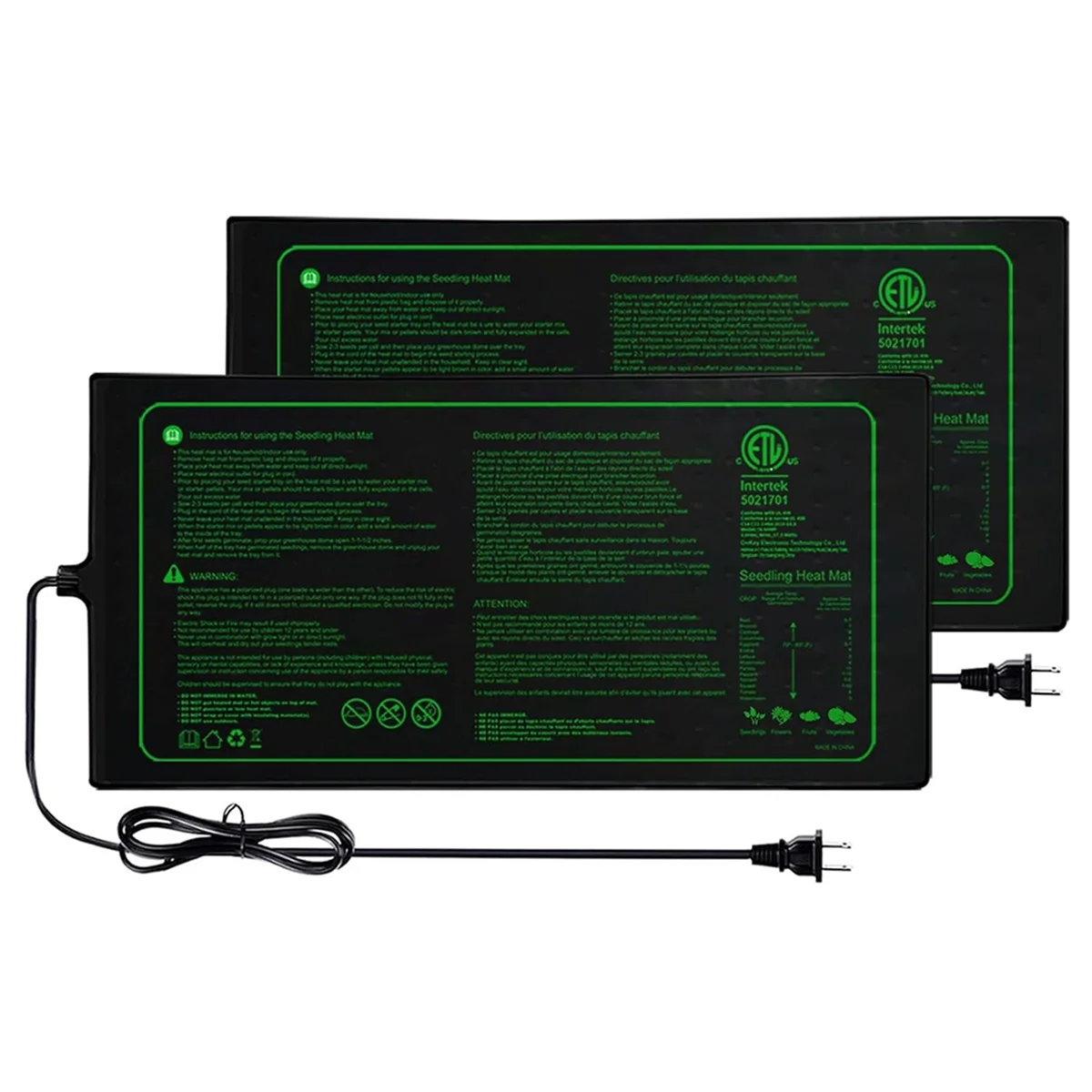 NEW Seedling Heating Mat,Warm Hydroponic Heating Mat for Seed Starting,Indoor Gardening,Waterproof Plant Heating Mat US Plug
NEW Seedling Heating Mat,Warm Hydroponic Heating Mat for Seed Starting,Indoor Gardening,Waterproof Plant Heating Mat US Plug
