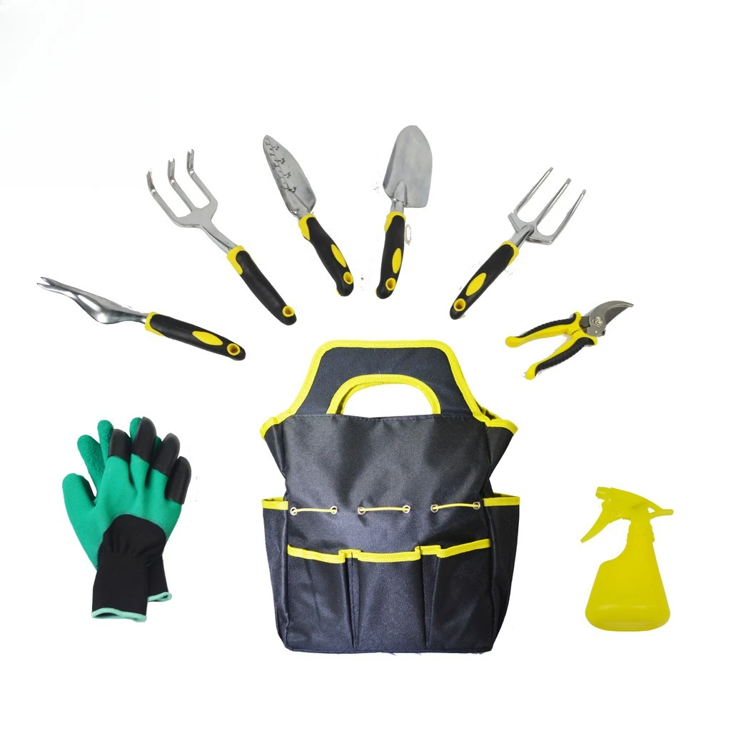 Magnesium Aluminum Alloy Garden Tools 9-piece Garden Garden Tool Set Yellow
Magnesium Aluminum Alloy Garden Tools 9-piece Garden Garden Tool Set Yellow