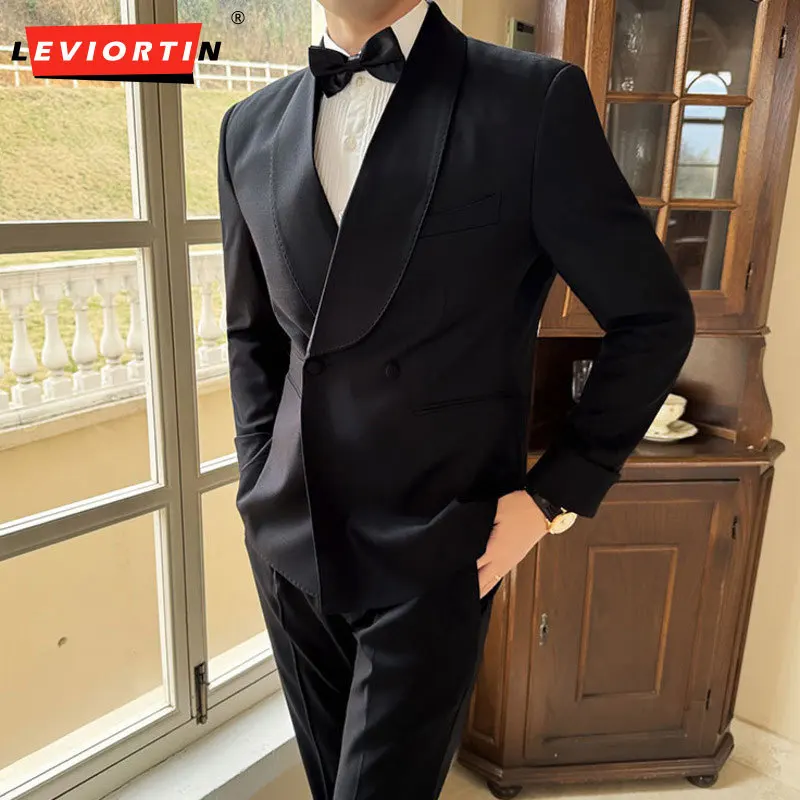 Four Seasons New Two Piece Light Luxury Fashion Men's Wedding Dress Set Casual Business Suit Pants Office Work Party Ball Set
Four Seasons New Two Piece Light Luxury Fashion Men's Wedding Dress Set Casual Business Suit Pants Office Work Party Ball Set