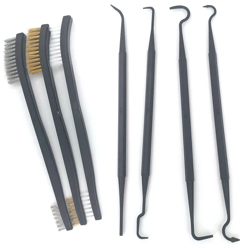 Multipurpose Car Detailing Cleaning Tool Accessories Wire Brushes and 4 Nylon Picks Pick and Brush Set 3 Double-headed Finished
Multipurpose Car Detailing Cleaning Tool Accessories Wire Brushes and 4 Nylon Picks Pick and Brush Set 3 Double-headed Finished