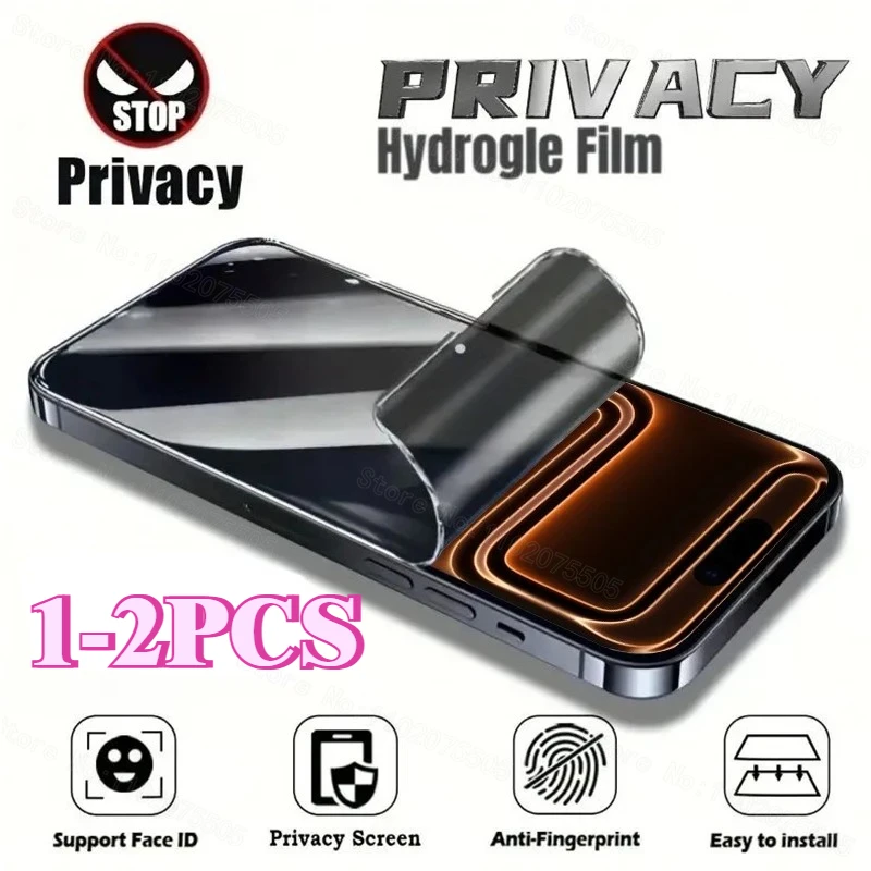 1-2pcs Anti peep Privacy Hydrogel Film for iPhone 17 Pro Max Screen Protector for iPhone 16 Pro 16e 15 14 13 Plus 12 Mini 17Air
1-2pcs Anti peep Privacy Hydrogel Film for iPhone 17 Pro Max Screen Protector for iPhone 16 Pro 16e 15 14 13 Plus 12 Mini 17Air