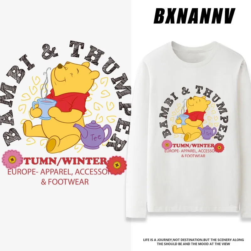 Winnie Joint T-shirt Women Long Sleeve 2024 New Tigger Cartoon Children's Cotton Autumn Clothes
Winnie Joint T-shirt Women Long Sleeve 2024 New Tigger Cartoon Children's Cotton Autumn Clothes